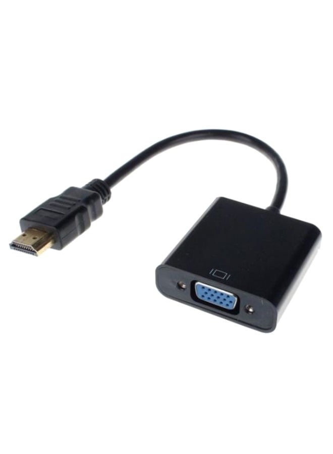 ليشب محول كابل HDMI أنثى إلى VGA أسود  - Image 1