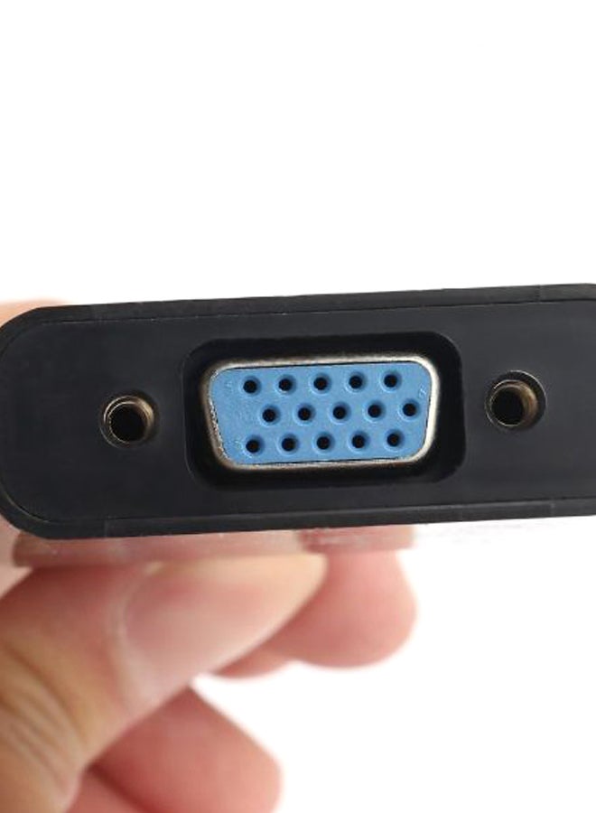 ليشب محول كابل HDMI أنثى إلى VGA أسود  - Image 2