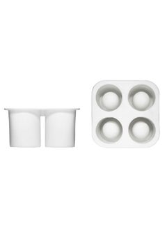 Club Ice Shot Glass Mold White