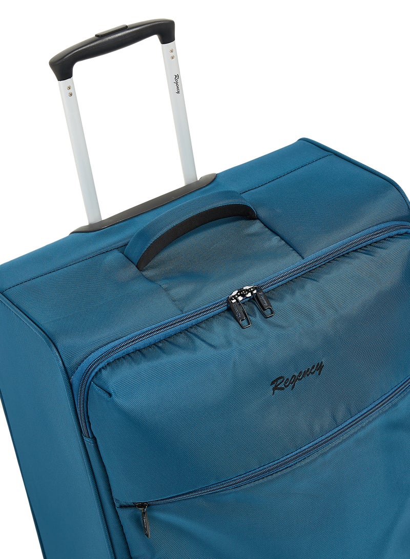 ريجنسي حقيبة أمتعة كبيرة بعجلات وجوانب ناعمة فيروزي - Image 3