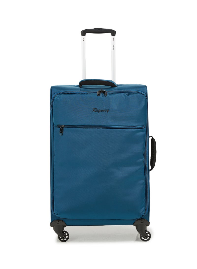 Regency Softside Medium Check in Luggage Trolley Turquoise - Image 1