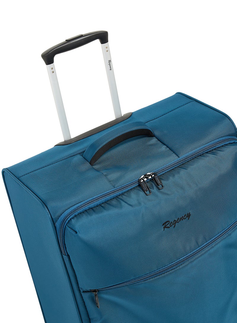 Regency Softside Medium Check in Luggage Trolley Turquoise - Image 3
