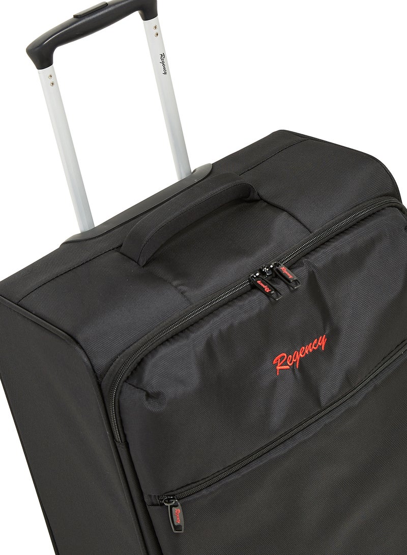 Regency Softside Medium Check in Luggage Trolley Black - Image 3
