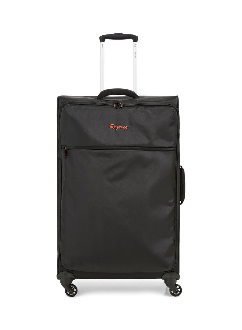 Regency Softside Large Check in Luggage Trolley Black - Image 1