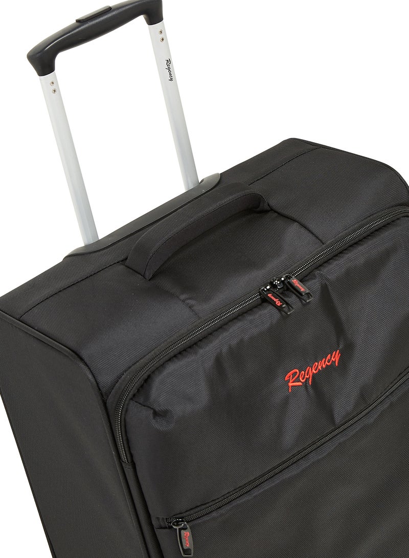 Regency Softside Large Check in Luggage Trolley Black - Image 3