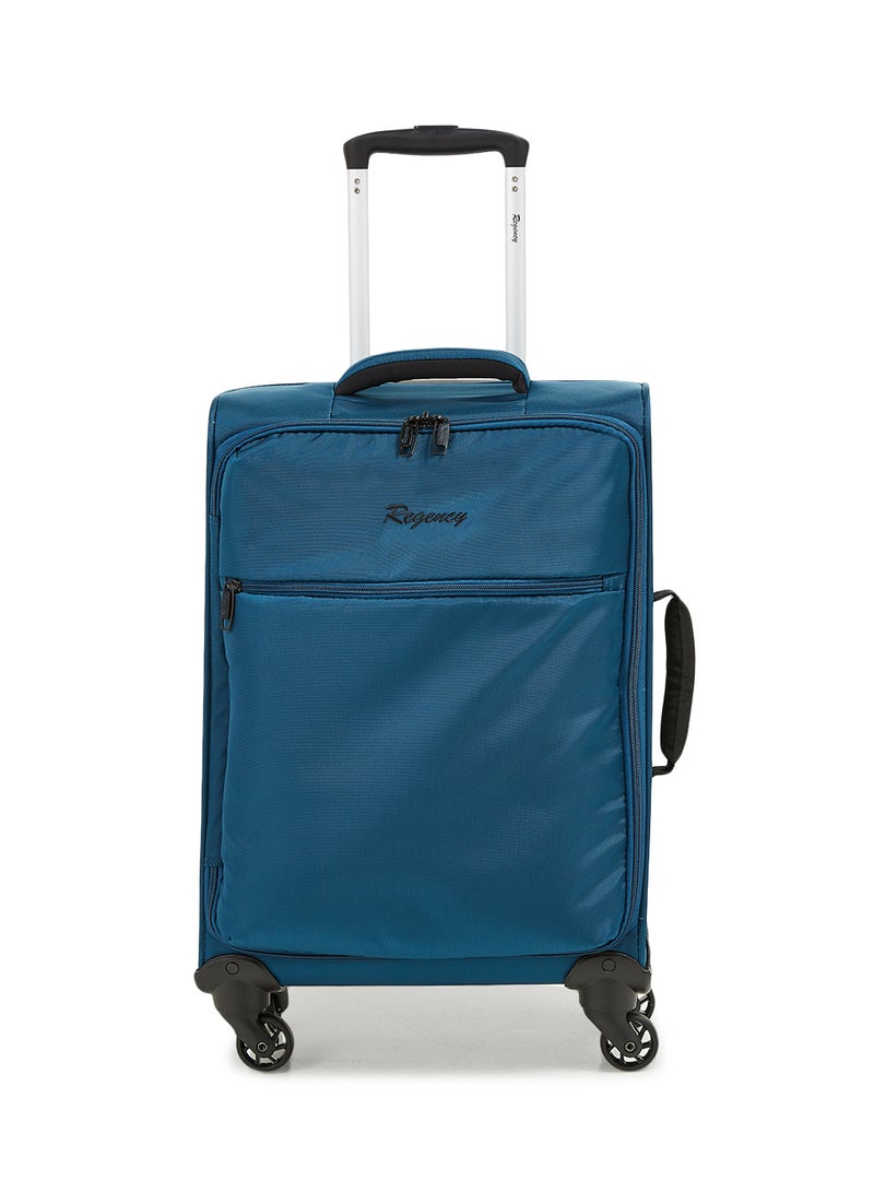 Regency - Softside Small Cabin Luggage Trolley Turquoise - Image 1