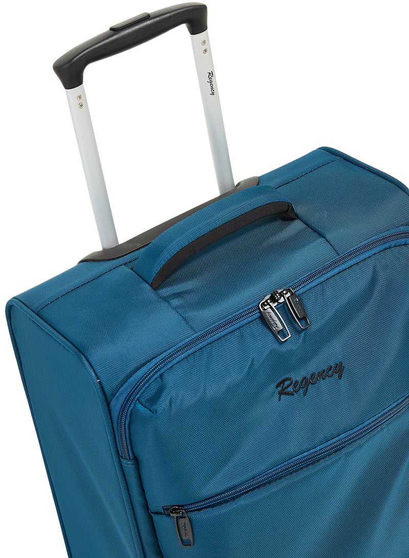 Regency - Softside Small Cabin Luggage Trolley Turquoise - Image 1