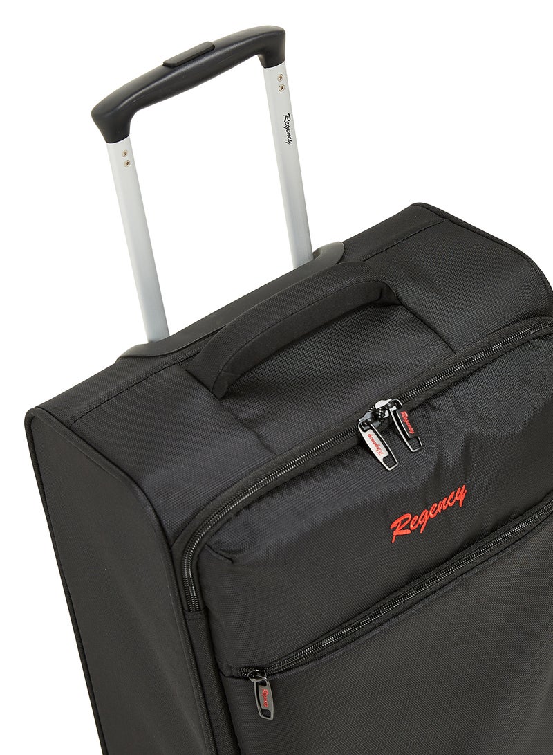 Regency Softside Small Cabin Luggage Trolley Black - Image 3