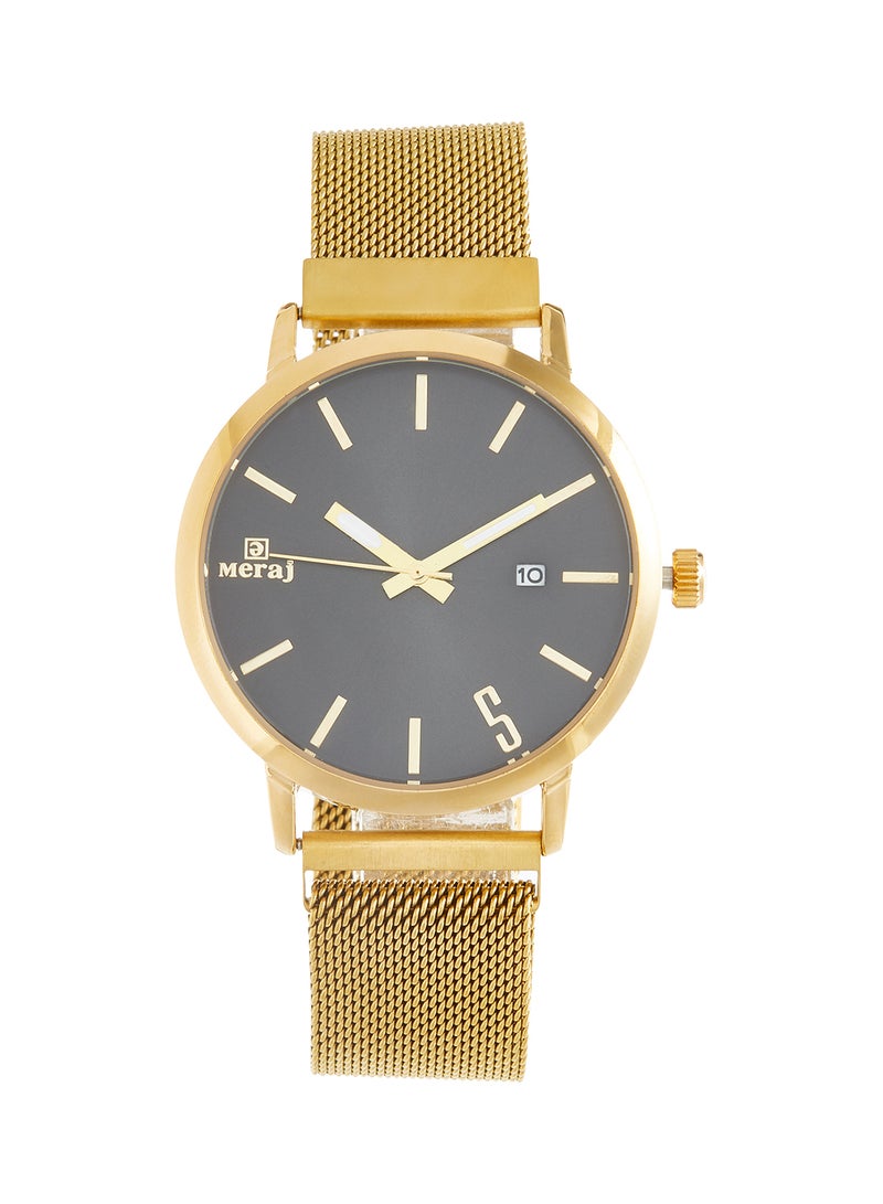 MERAJ men Alloy Analog Wrist Watch MAGNET10024GP - Image 1