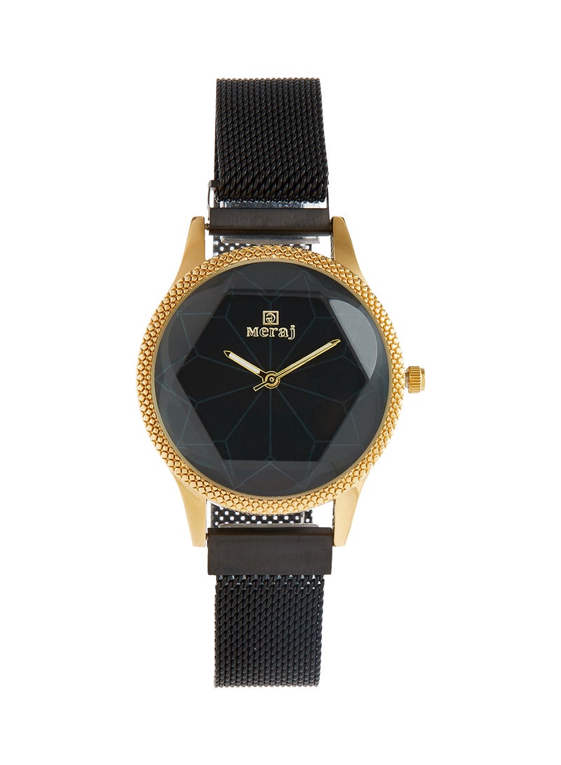 MERAJ girls Alloy Analog Wrist Watch 10004BKGP - Image 1
