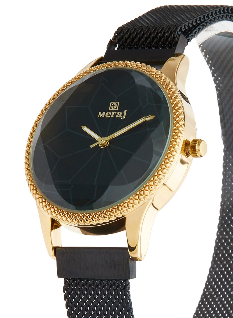 MERAJ girls Alloy Analog Wrist Watch 10004BKGP - Image 2
