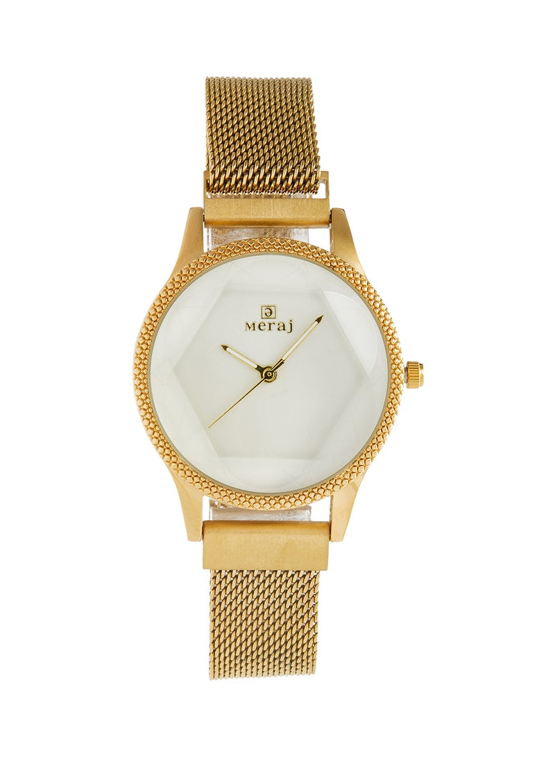 MERAJ girls Alloy Analog Wrist Watch 10004GPST - Image 1
