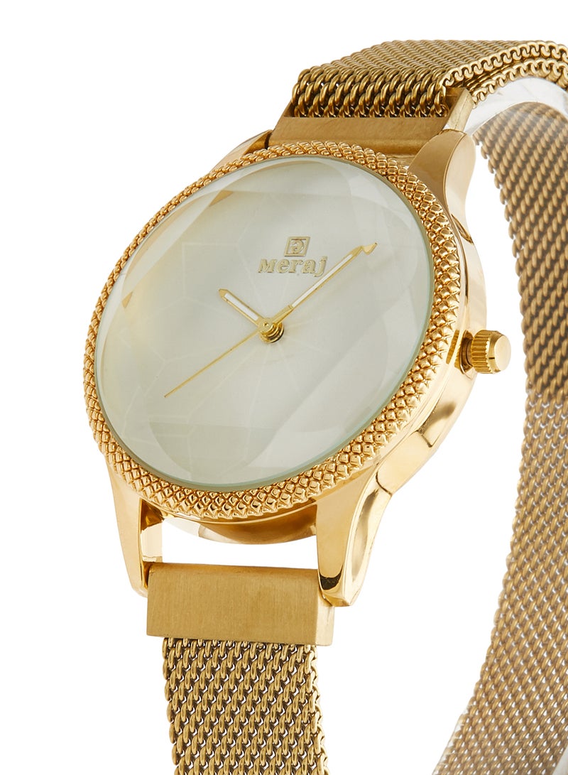 MERAJ girls Alloy Analog Wrist Watch 10004GPST - Image 2