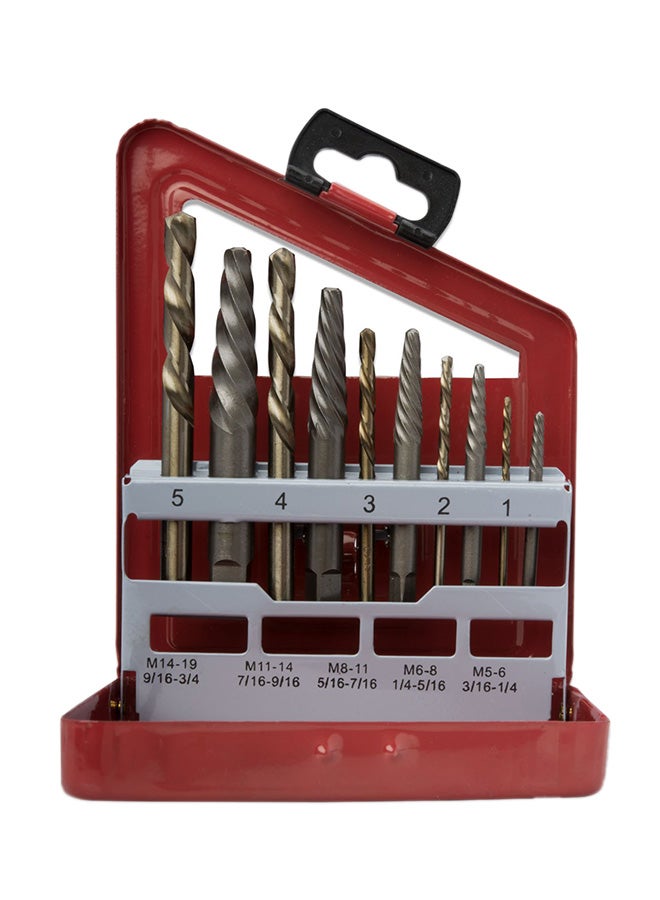 Neiko - 10-Piece Screw Extractor And Left Hand Drill Bit Set Multicolour - Image 1