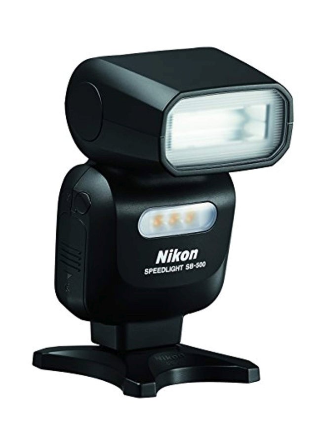 Nikon - SB-500 AF Speedlight Flash Black/Clear - Image 1