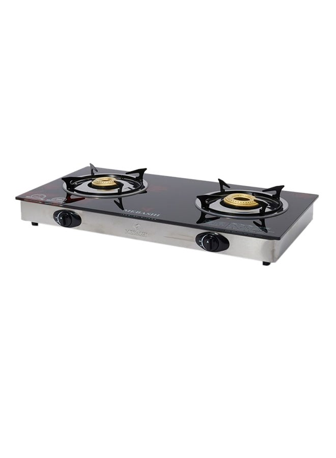 Mebashi 2-Burner Gas Stove ME-GS1002G Black/Red/Silver - Image 2