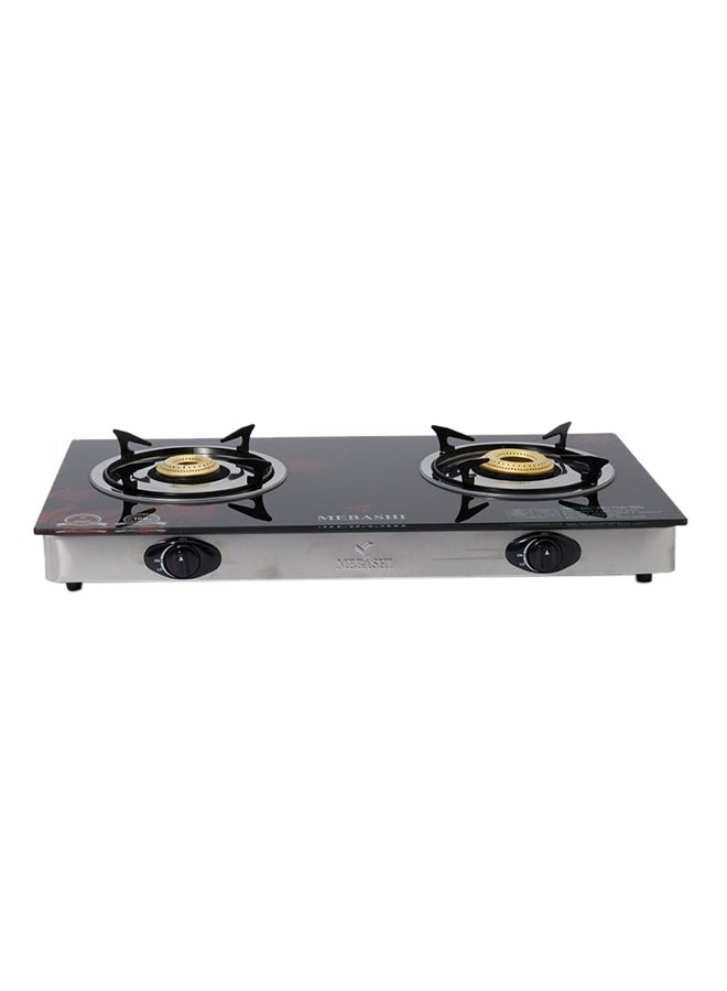 Mebashi 2-Burner Gas Stove ME-GS1002G Black/Red/Silver - Image 1