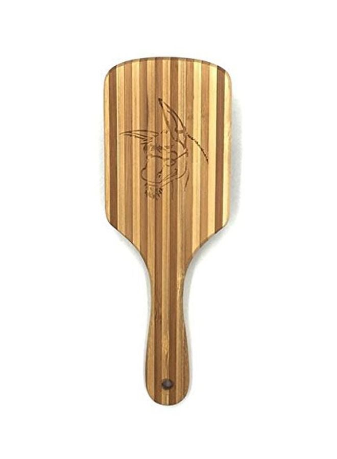 Badass Beard Care - Wood Bristle Beard Brush Brown - Image 1