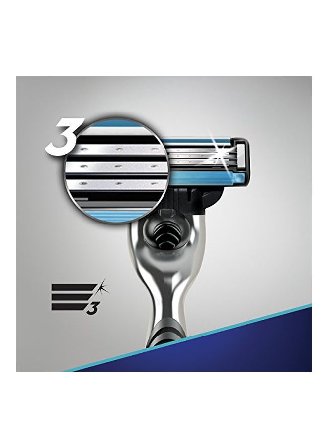 Gillette 8-Piece Mach3 Razor Blade Black/Blue/Silver - Image 4
