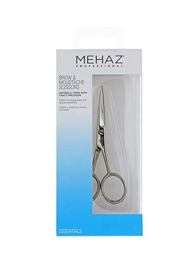 Mehaz - Eyebrow And Moustache Scissors Silver - Image 1