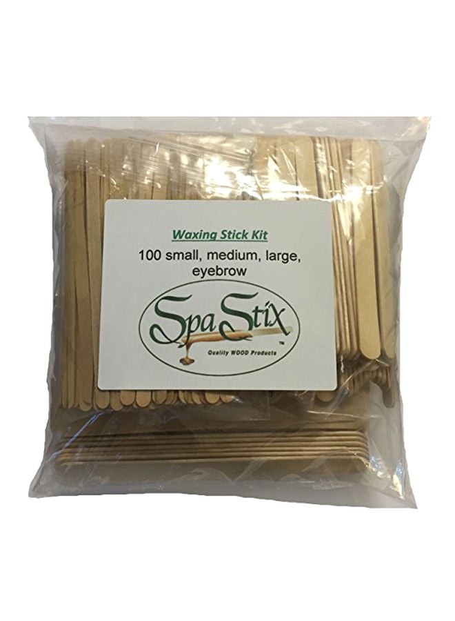 بيرفيكت ستيكس مجموعة أعواد تطبيق الشمع مكونة من 400 عود بيج - Image 2