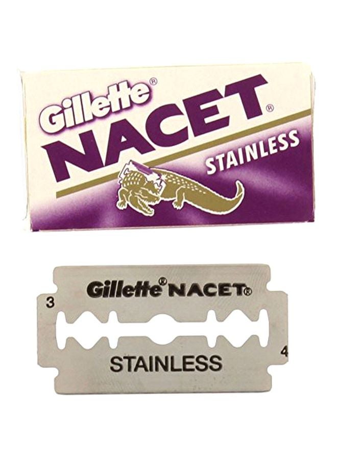 NACET O'clock - 25-Piece Stainless Steel Double Edge Blade Set Multicolour - Image 1