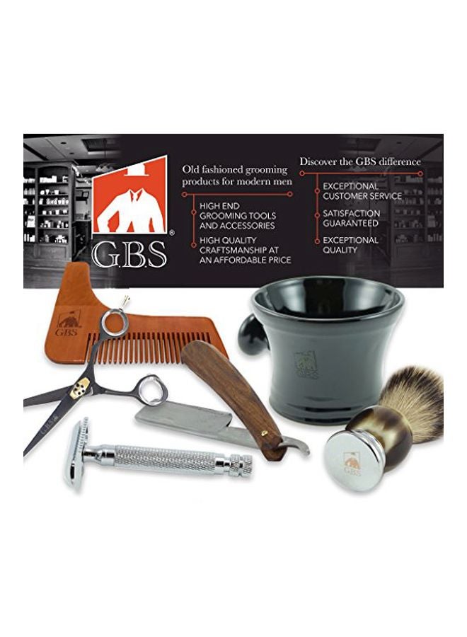 G.B.S - Straight Razor With Case Red/Silver - Image 1