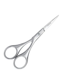 Suvorna Hairpal Beard, Mustache Trimming Scissors Silver 5inch  - Image 1
