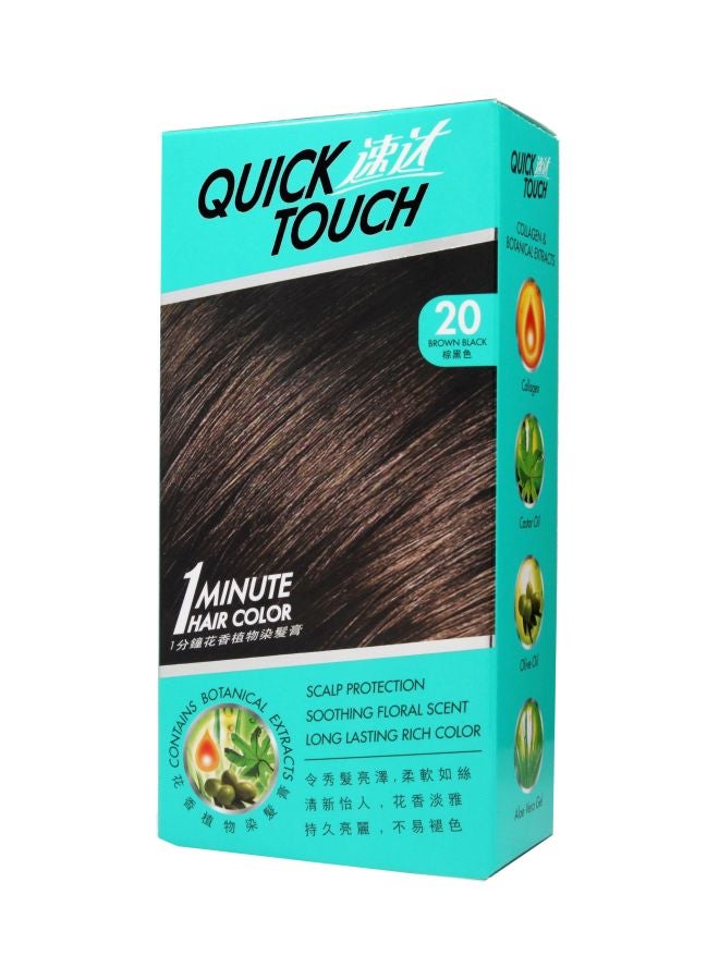 Quick Touch Scalp Protection Hair Colour 20 Brown Black  - Image 1