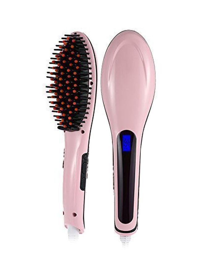 Antique Buyer - Fast Hair Straightener Brush Pink/Black - Image 1