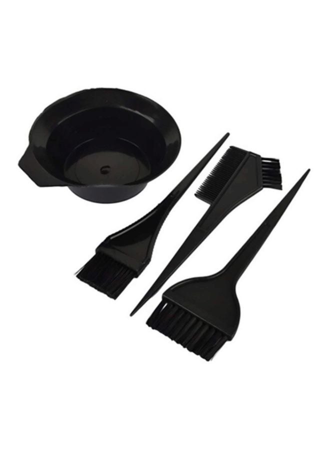 Leysin 4-Piece Hair Colouring Dye Brush Set Black  - Image 1