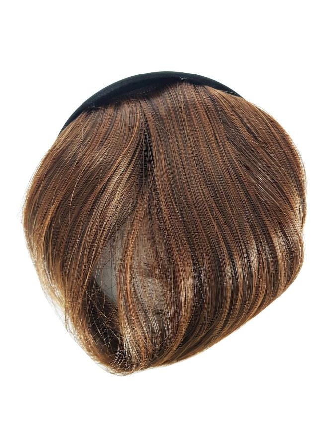 بوكسو طوق رأس بحافة بها شعر من الألياف الصناعية بني متوسط - Image 1