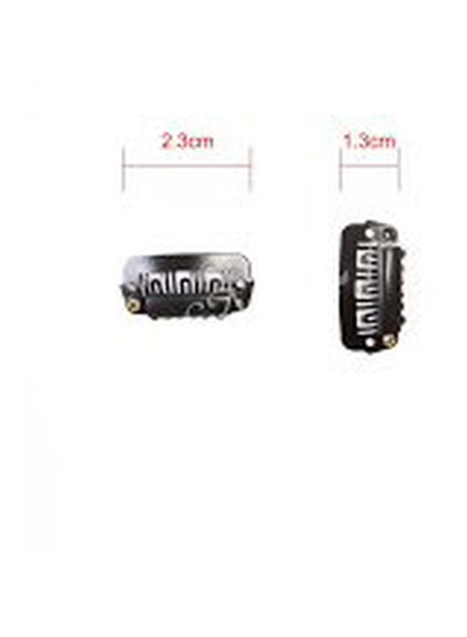 فولي مجموعة مشابك كبس للشعر 12 قطعة أسود - Image 3