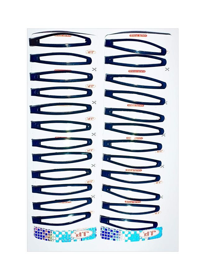 Drishti 18-Pair Tic Tac Hair Clip Blue 6.5cm