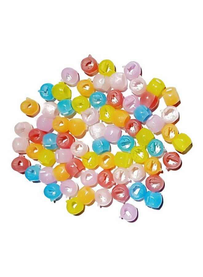 Drishti Pack Of 4 Plastic Hair Tic Tacs Hair Clips Pink/Yellow/Blue - Image 1