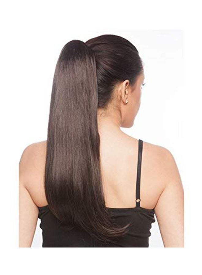 Wizme Straight Ponytail Hair Extension Dark Brown 30grams - Image 2