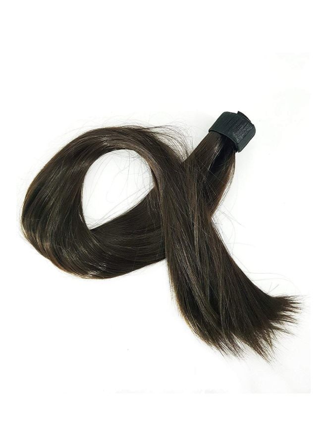 Wizme Straight Ponytail Hair Extension Dark Brown 30grams - Image 3