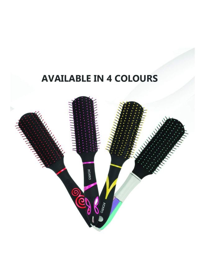 AGARO Royal Paddle Hair Brush Black/Red  - Image 3