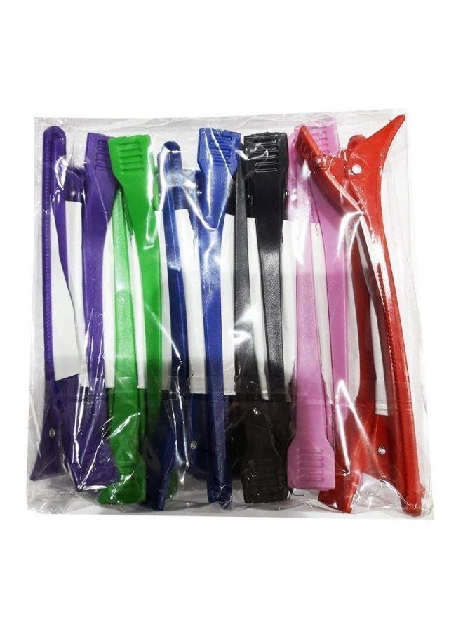 بوكسو مجموعة مشابك لتقسيم الشعر من 12 قطعة متعدد الألوان 12سم - Image 2