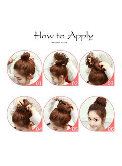 Kabello Synthetics Bun Hair Scrunchie Brown  - Image 3