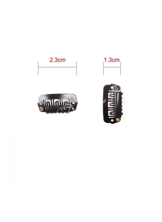 AASA 12-Piece Hair Extension Clips Black - Image 2