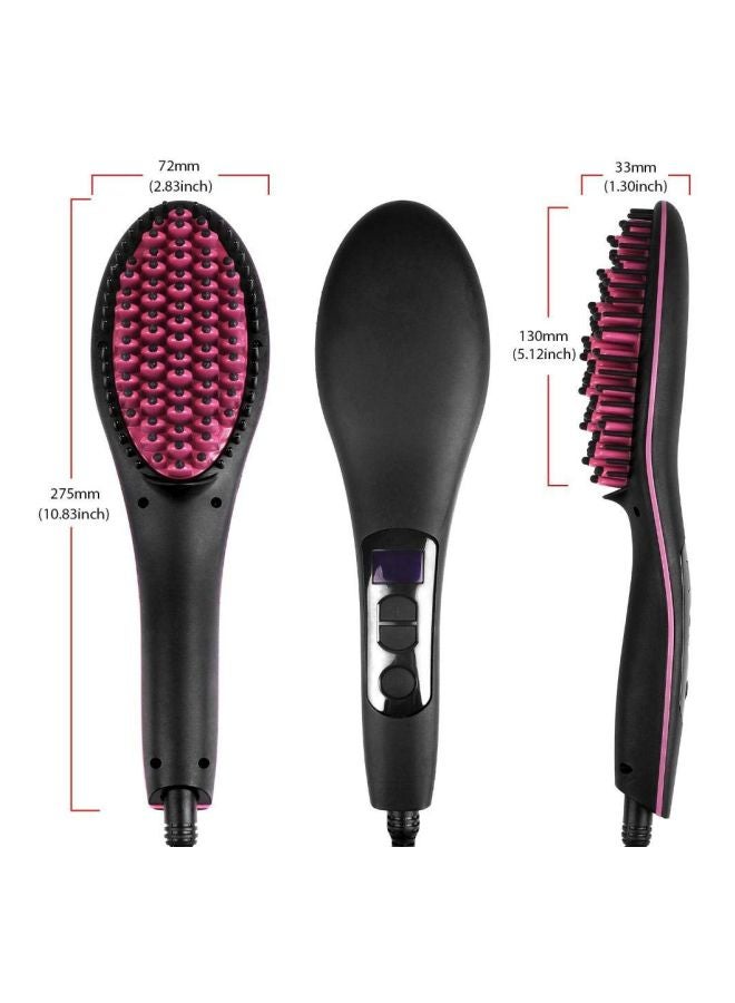 Finiviva Electric Hair straightener Comb Brush Black/Pink  - Image 2