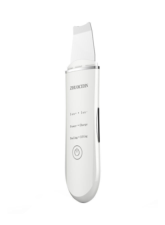 ZHUOCHEN - Ultrasonic Rechargeable Skin Scrubber White - Image 1