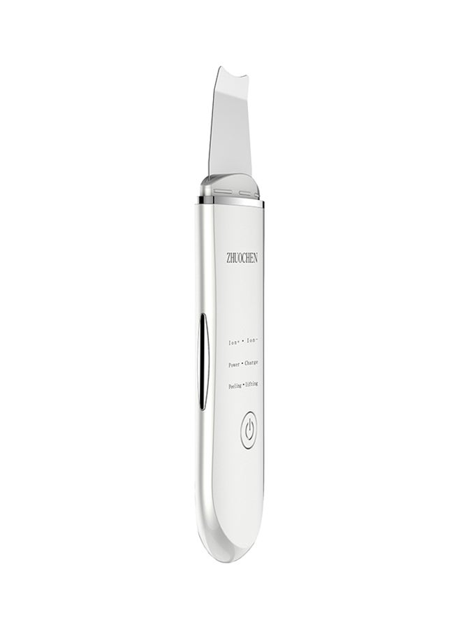 ZHUOCHEN - Ultrasonic Rechargeable Skin Scrubber White - Image 1