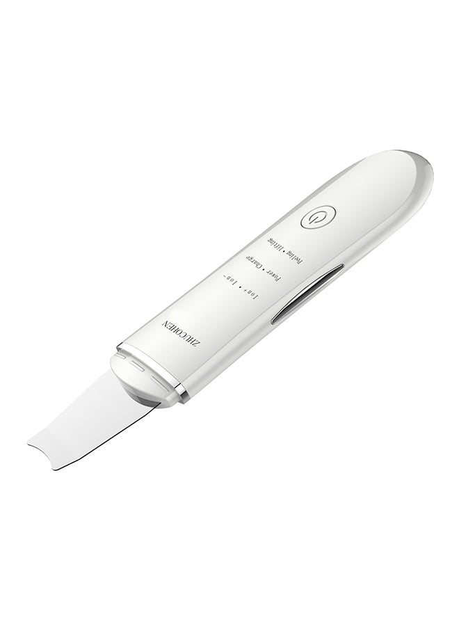 ZHUOCHEN - Ultrasonic Rechargeable Skin Scrubber White - Image 1