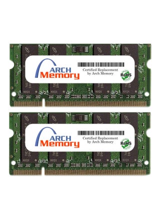 2-Piece SODIMM DDR2 RAM For Dell Latitude ATG D620 Green - v1569226639/N30199907A_1