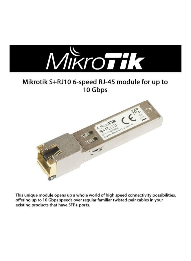 Mikrotik - SFP Plus Transceiver Module Silver - Image 1