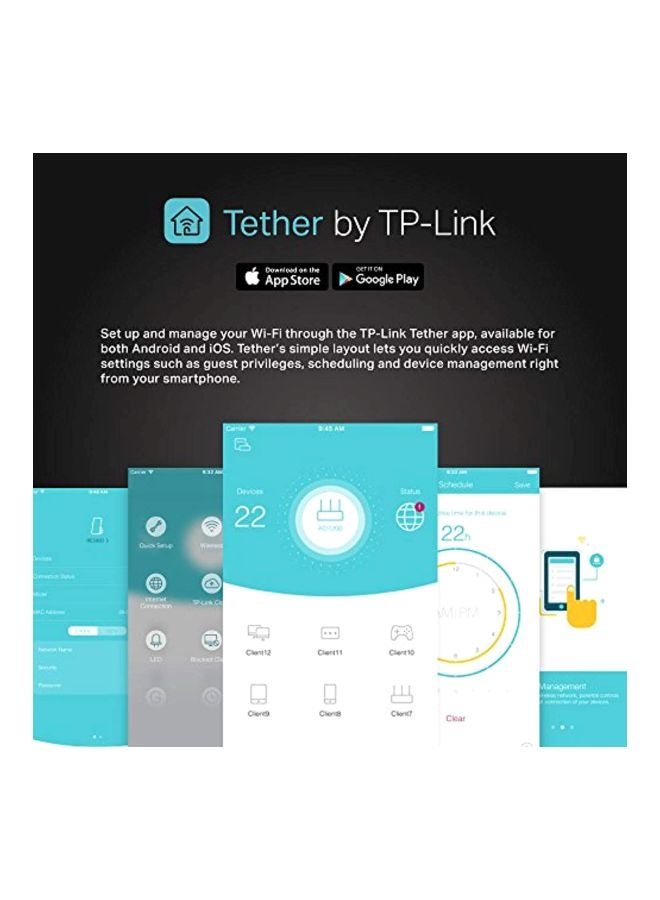 TP-LINK - Archer C2300 AC2300 Wireless MU-MIMO Dual Band Gigabit Router Black - Image 1