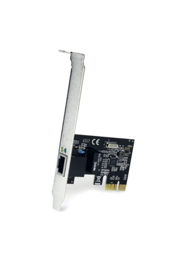 StarTech - 1 Port PCI-Express Gigabit Network Server Adapter Black/Gold - Image 1