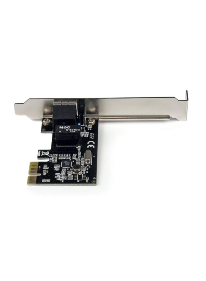 StarTech - 1 Port PCI-Express Gigabit Network Server Adapter Black/Gold - Image 1